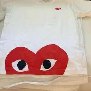 Comme de Garçon tshirt. PLAY